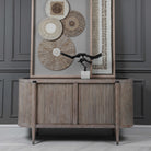 Tambour Cabinet in Natural Wash by Uttermost