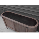 Tambour Cabinet in Natural Wash by Uttermost