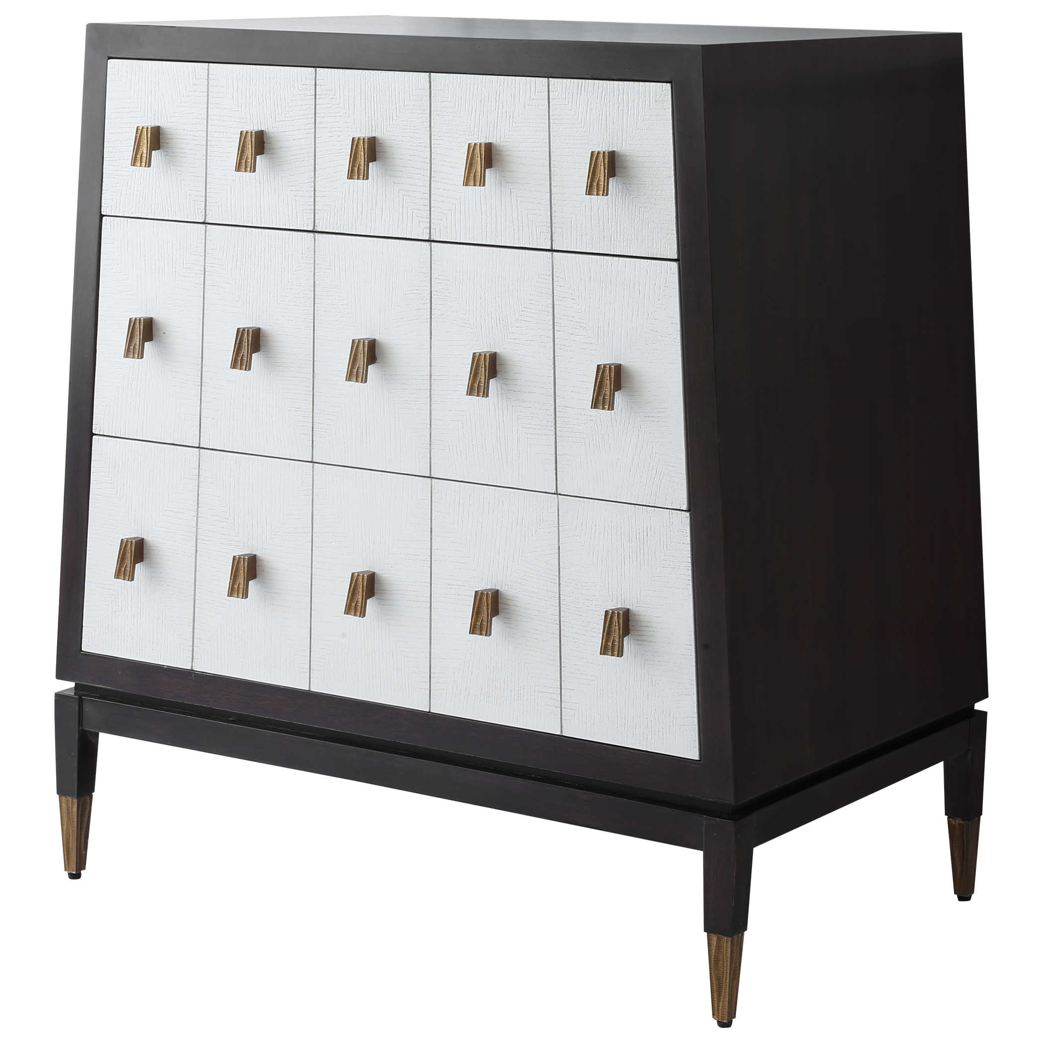 Pyramid Chest of Drawers in White by Uttermost