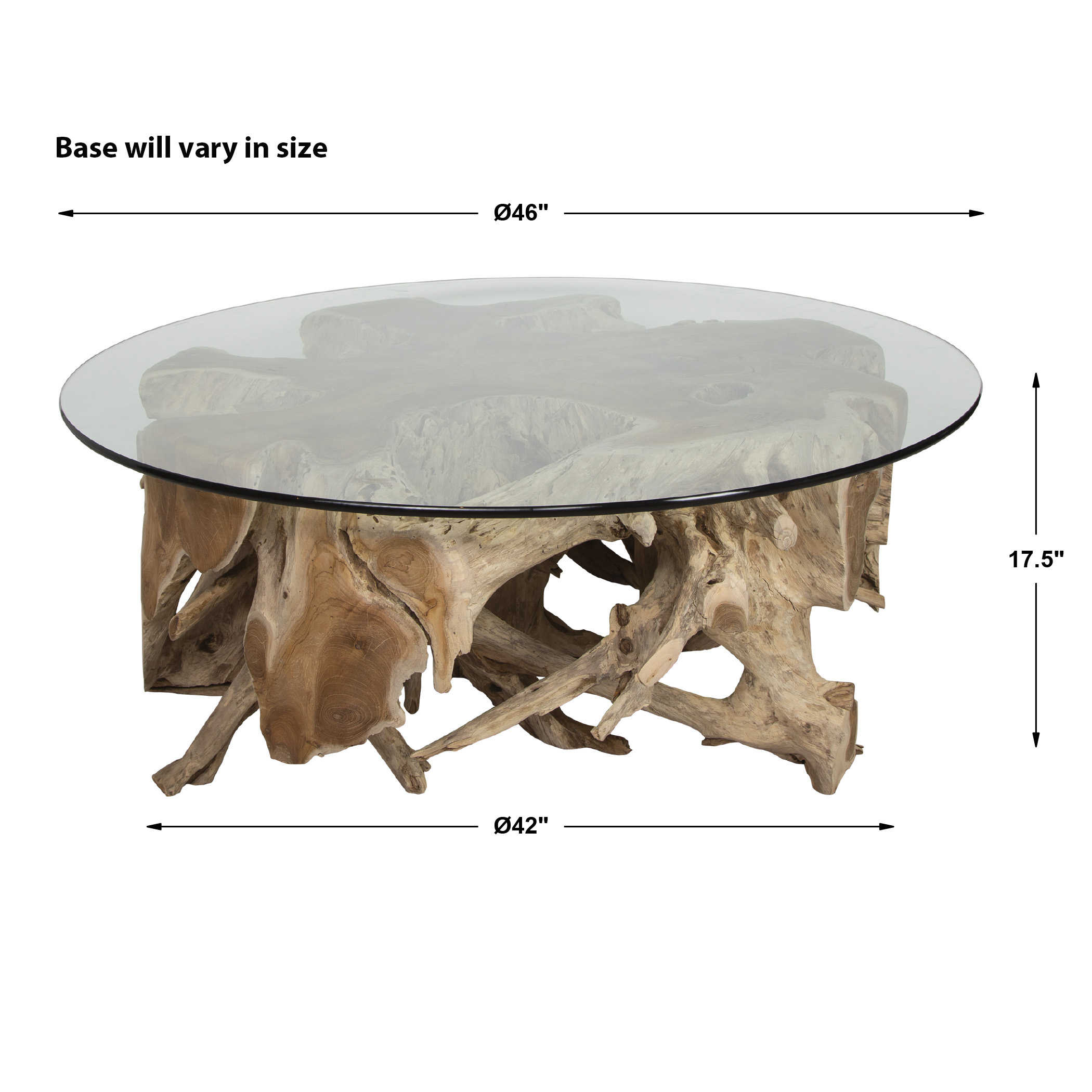 Center Root Coffee Table by Uttermost