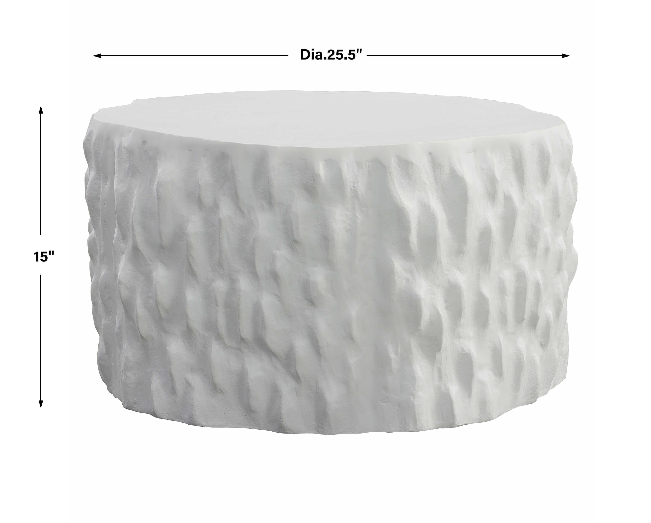 Snowbank Accent Table - Low by Uttermost