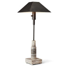 Telescope Buffet Lamp in Grey Travertine by Uttermost