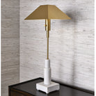 Telescope Buffet Lamp in White Marble by Uttermost