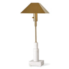 Telescope Buffet Lamp in White Marble by Uttermost