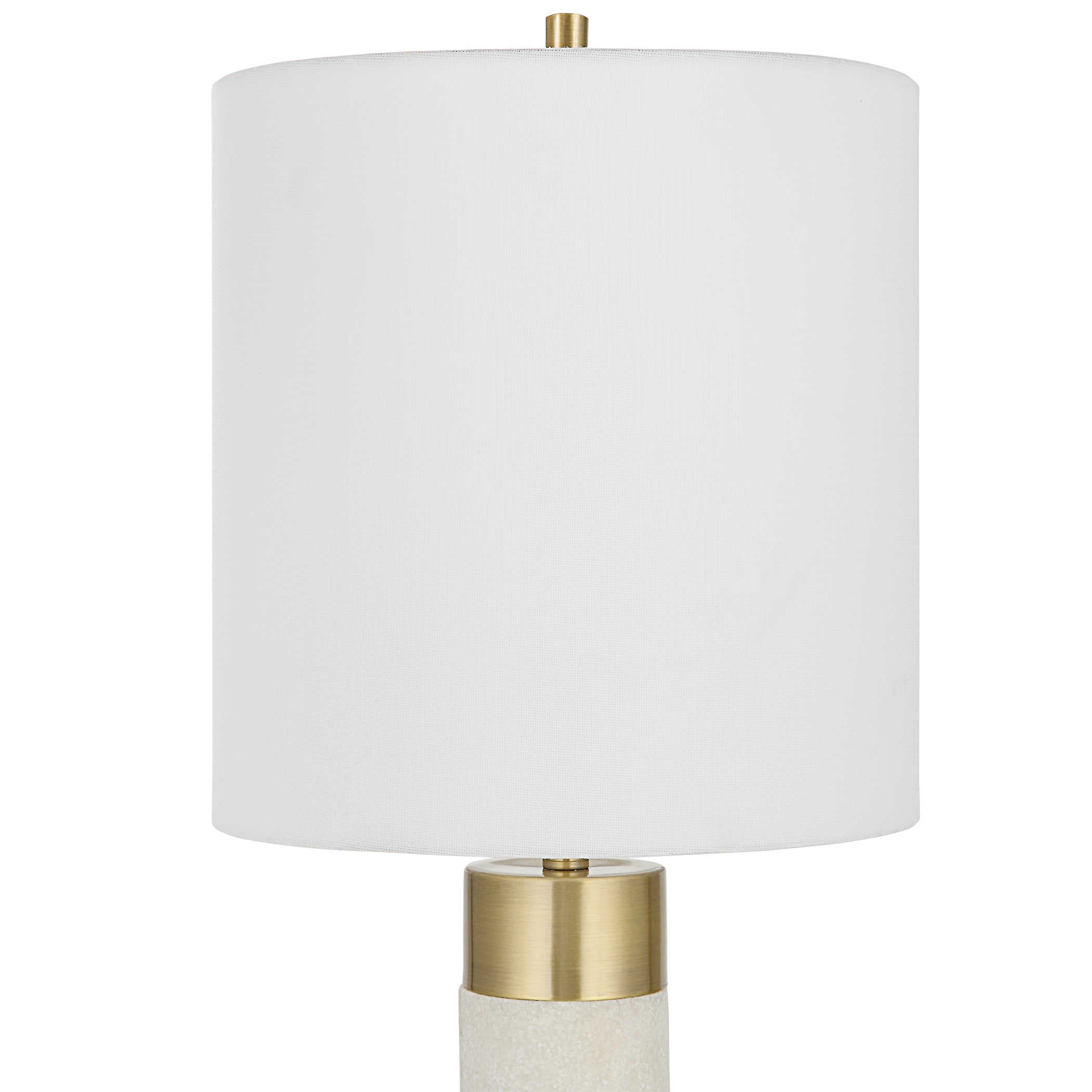 Edge Table Lamp - White by Uttermost