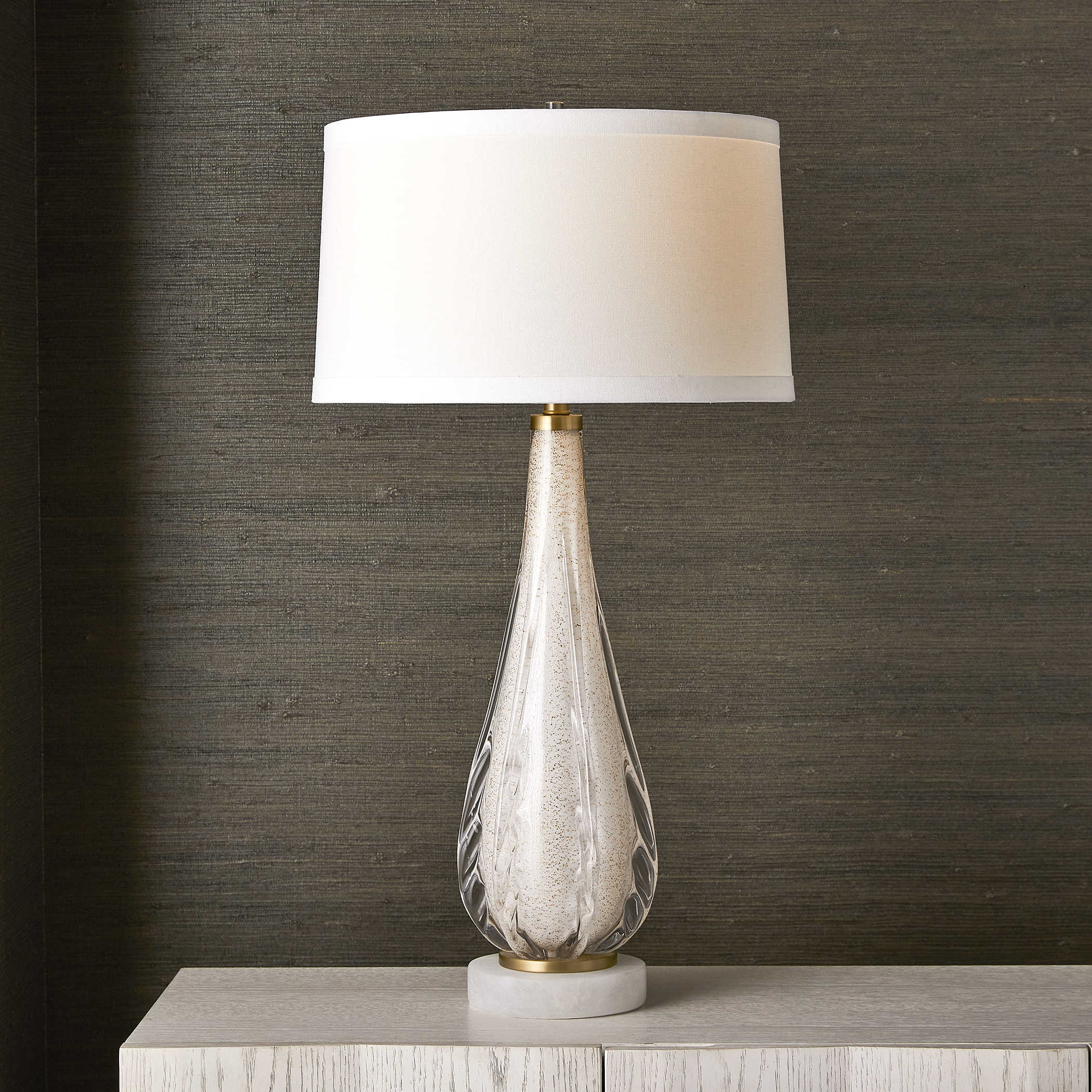 Venezia Table Lamp - White by Uttermost