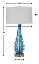 Venezia Table Lamp - Blue by Uttermost