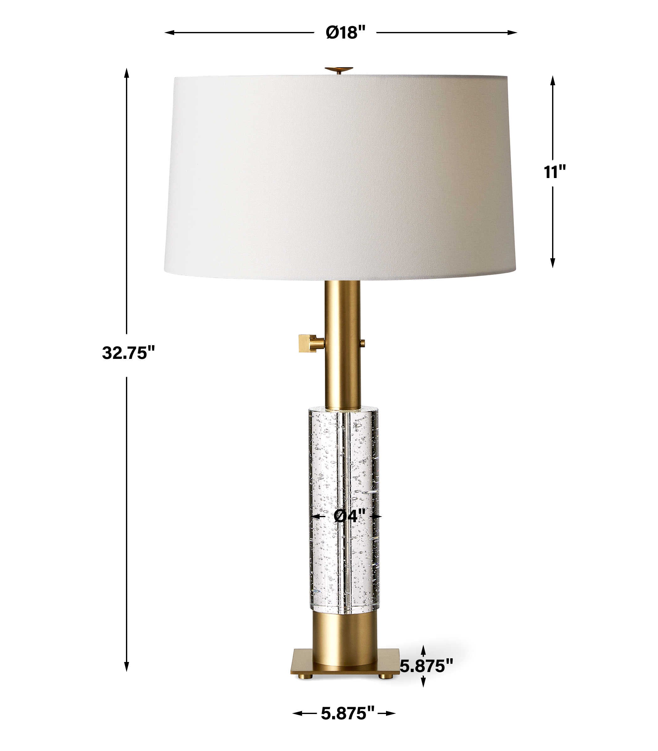 Bubbling Up Table Lamp by Uttermost