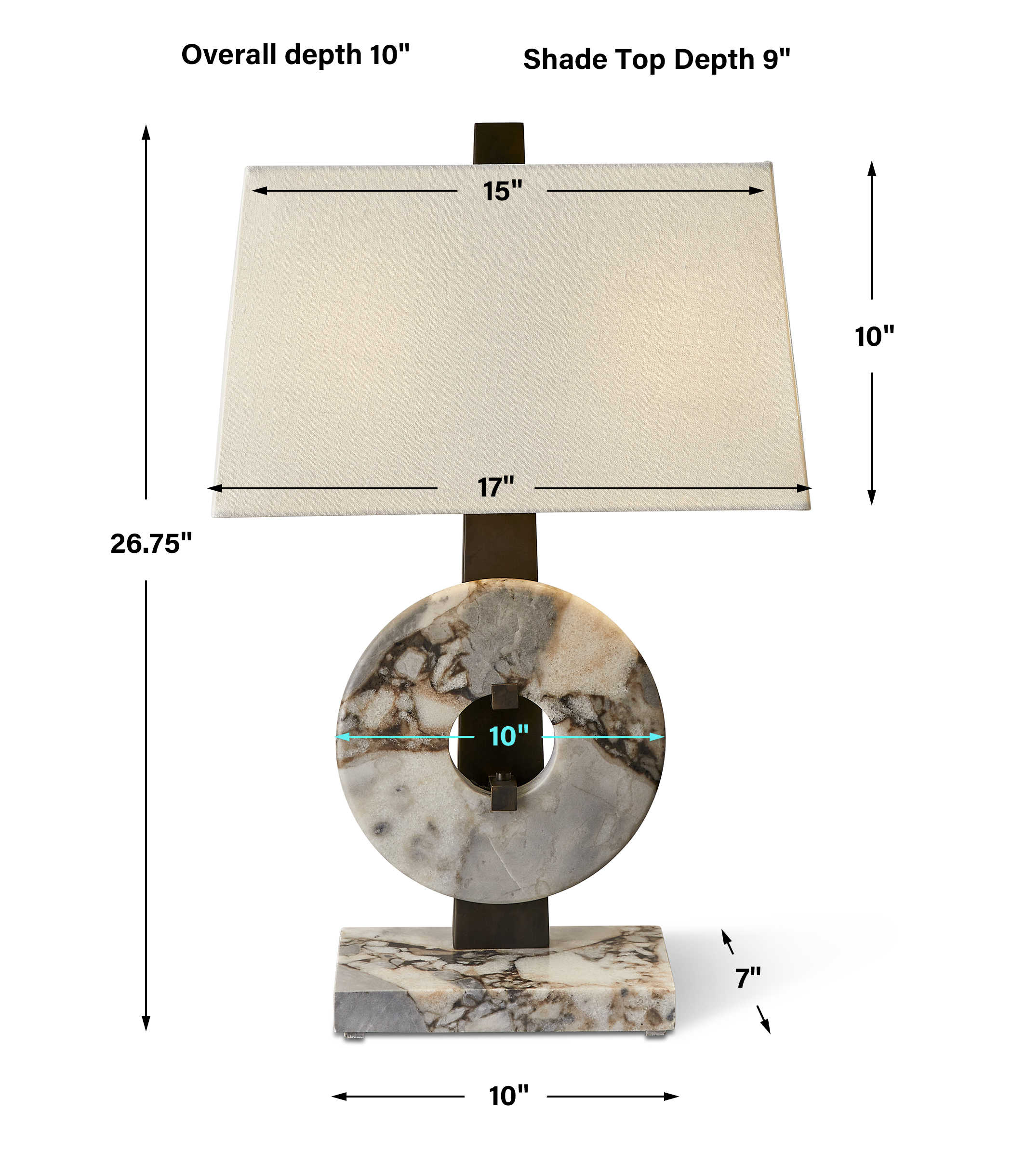 Circulation Table Lamp by Uttermost