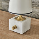 Blockhead Mini Lamp - Satin Brass by Uttermost