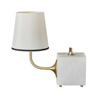 Blockhead Gooseneck Mini Lamp in Satin Brass by Uttermost