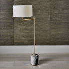 Pivot Floor Lamp - Panda Marble/Brass by Uttermost