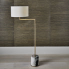 Pivot Floor Lamp - Panda Marble/Brass by Uttermost