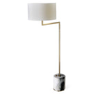 Pivot Floor Lamp - Panda Marble/Brass by Uttermost