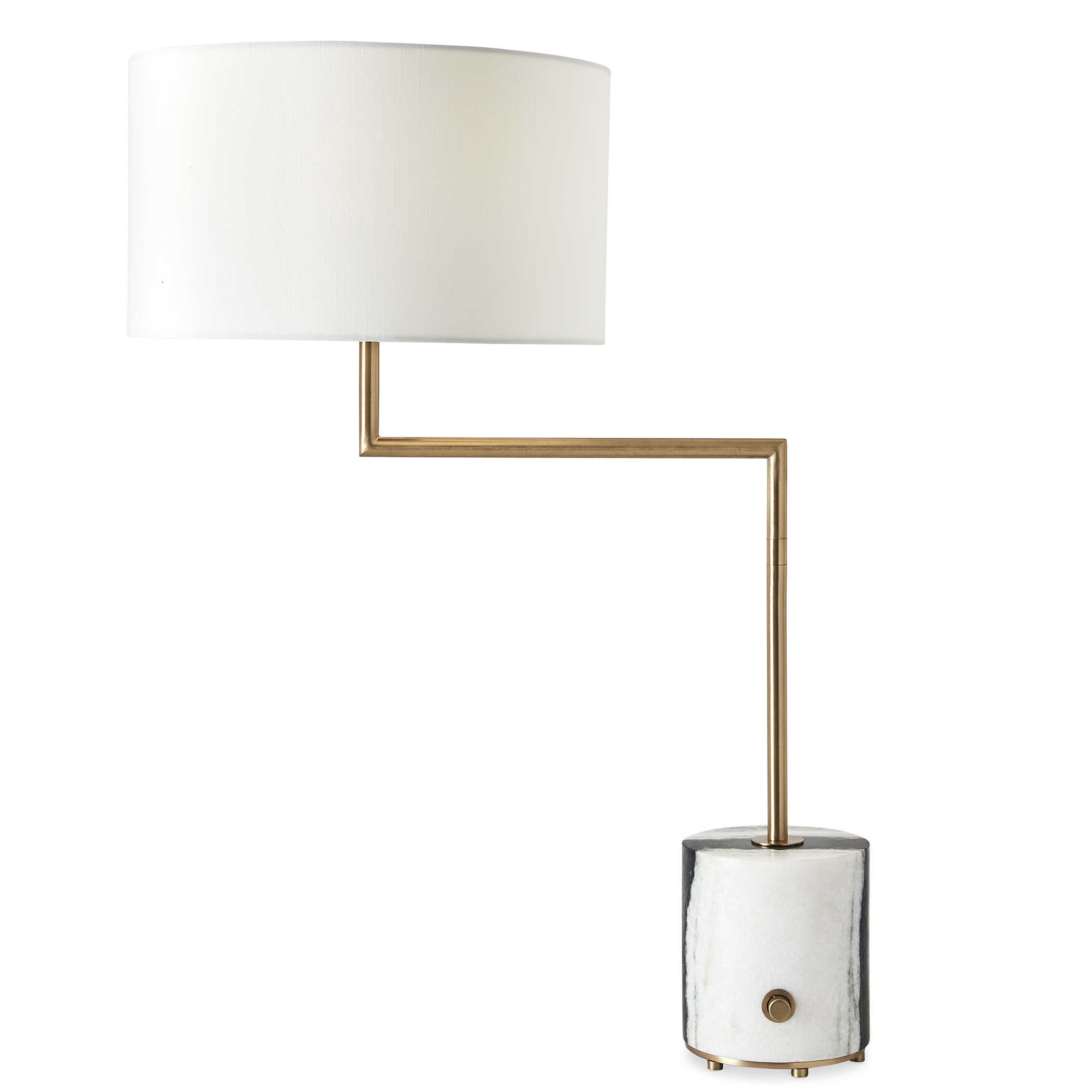 Pivot Table Lamp in Panda Marble by Uttermost