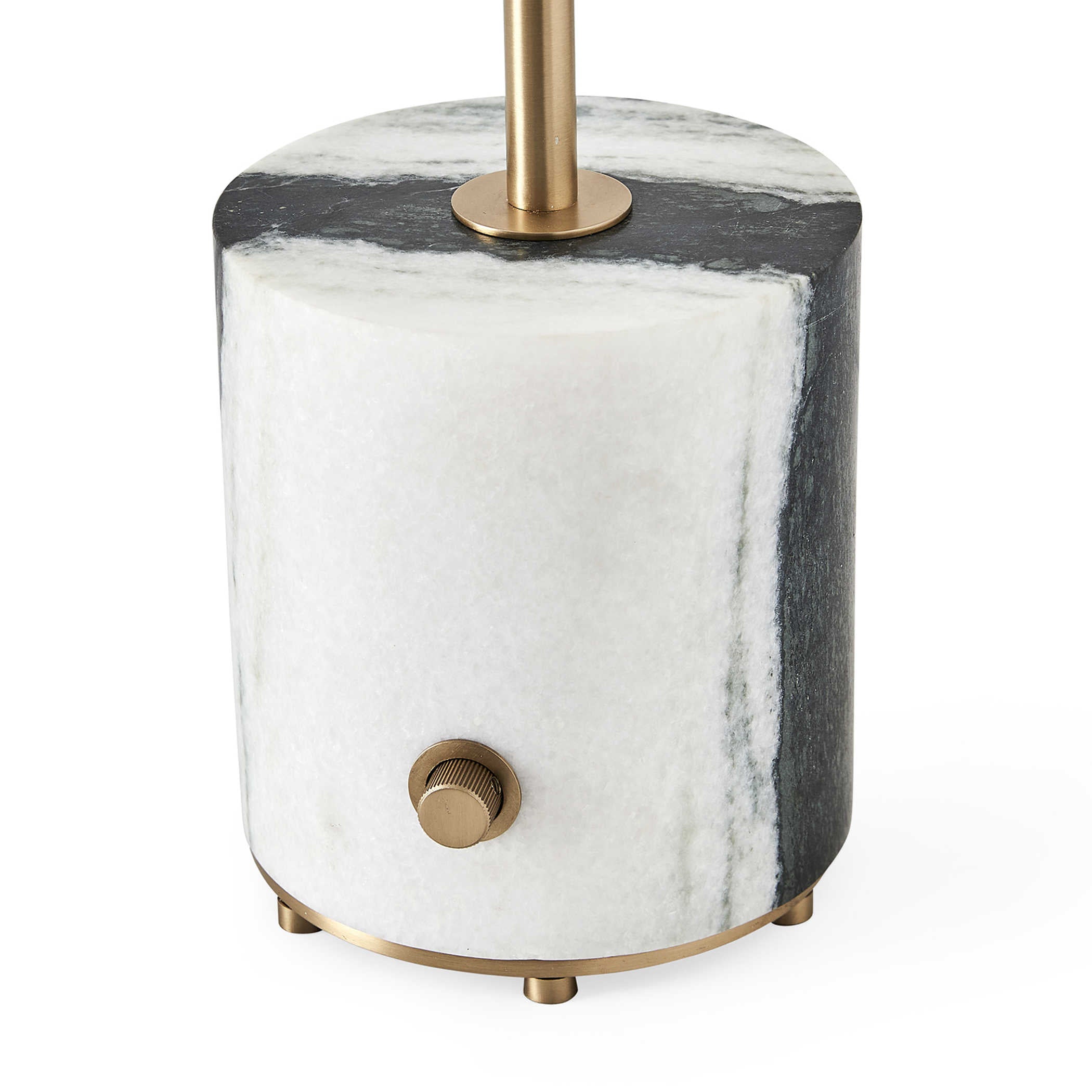 Pivot Table Lamp in Panda Marble by Uttermost