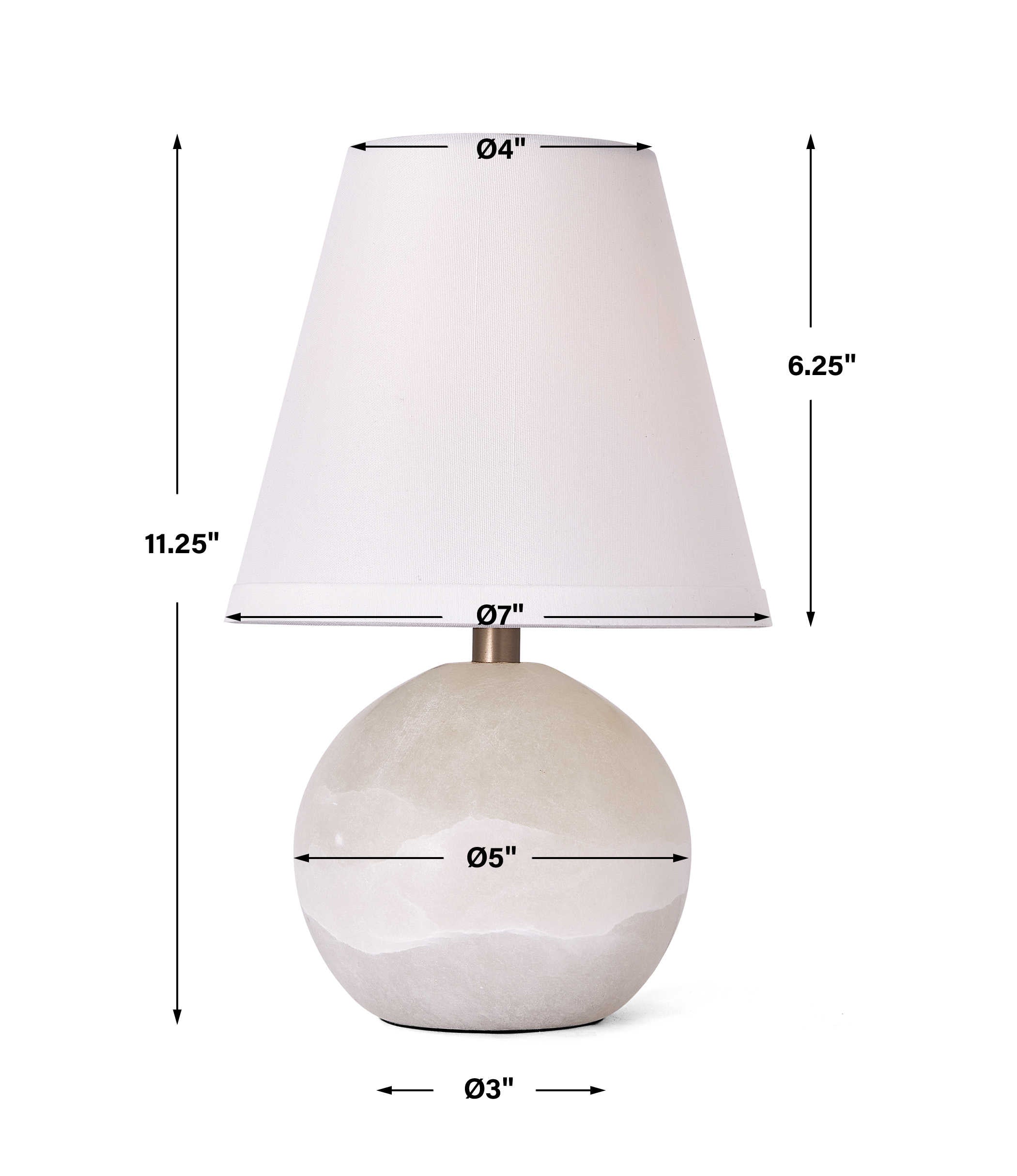 Snowball Mini Lamp Uttermost