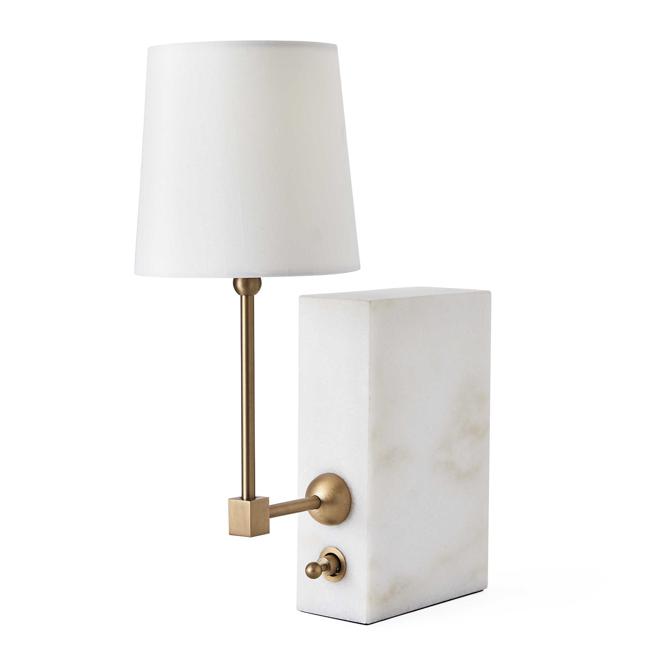 On a Shelf Mini Lamp in White Marble by Uttermost