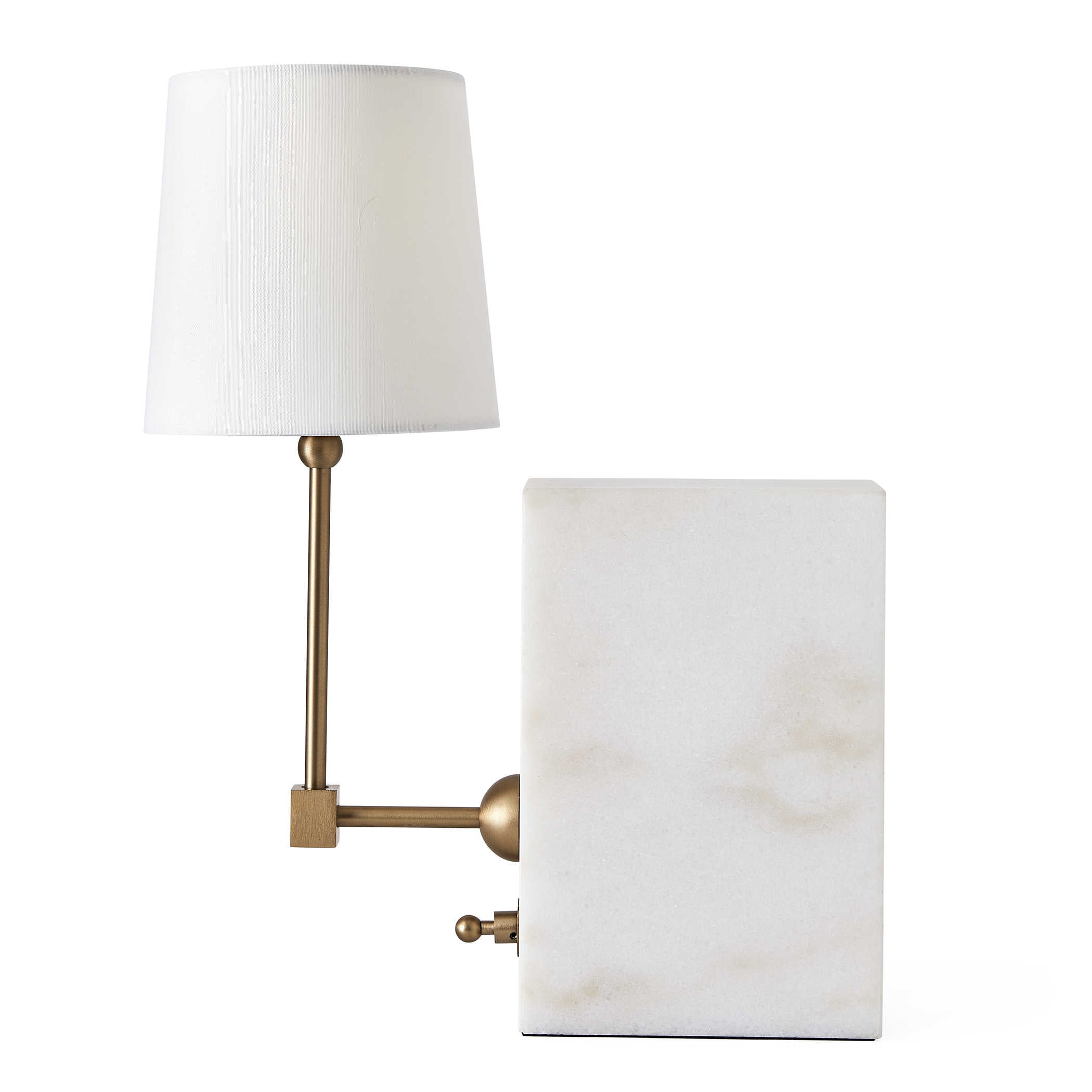 On a Shelf Mini Lamp in White Marble by Uttermost
