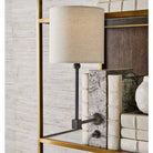 On a Shelf Mini Lamp in Travertine by Uttermost