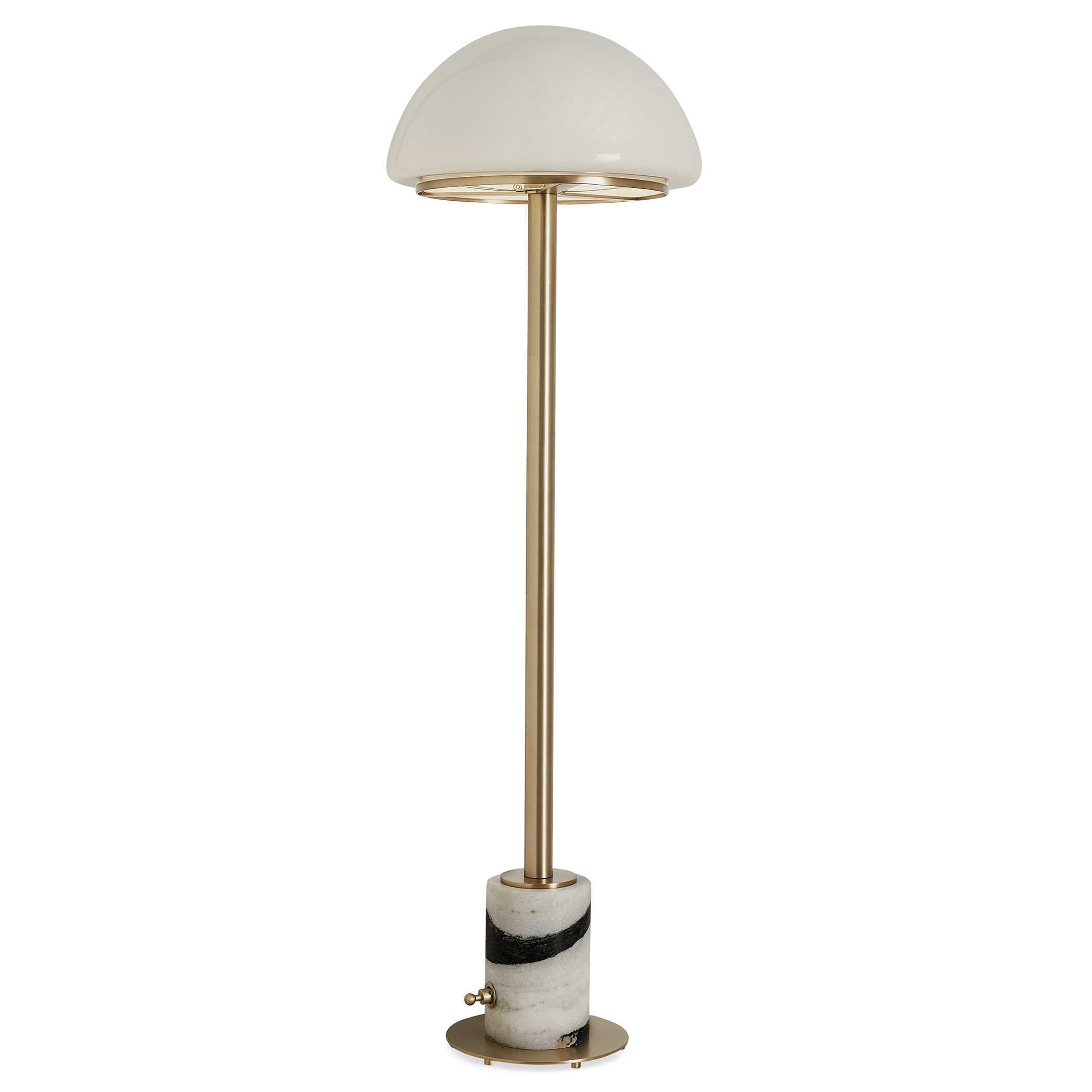 Mushroom Buffet Lamp in Panda Marble by Uttermost