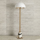 Mushroom Buffet Lamp in Panda Marble by Uttermost