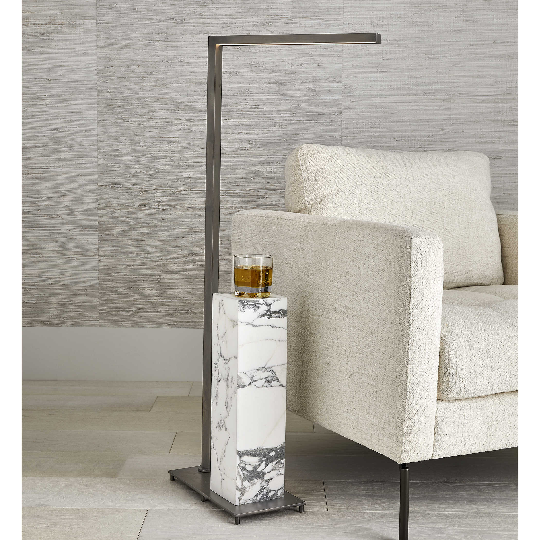 Illume Drink Stand - Marble/Bronze by Uttermost