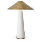 Too Coolie Table Lamp White & Brass by Uttermost
