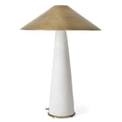 Too Coolie Table Lamp White & Brass by Uttermost