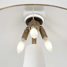 Too Coolie Table Lamp White & Brass by Uttermost