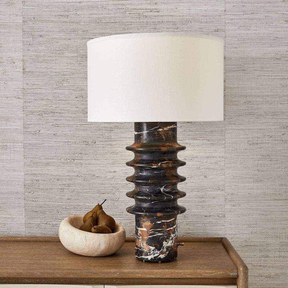 Ring Around Table Lamp in Michelangelo Marble by Uttermost