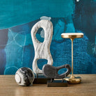 Flat Top Rechargeable Mini Lamp in Brass by Uttermost
