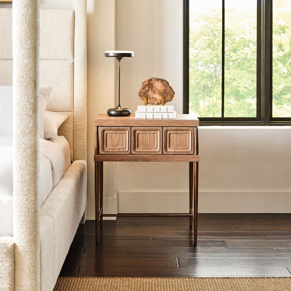 Flat Top Rechargeable Mini Lamp in Bronze by Uttermost