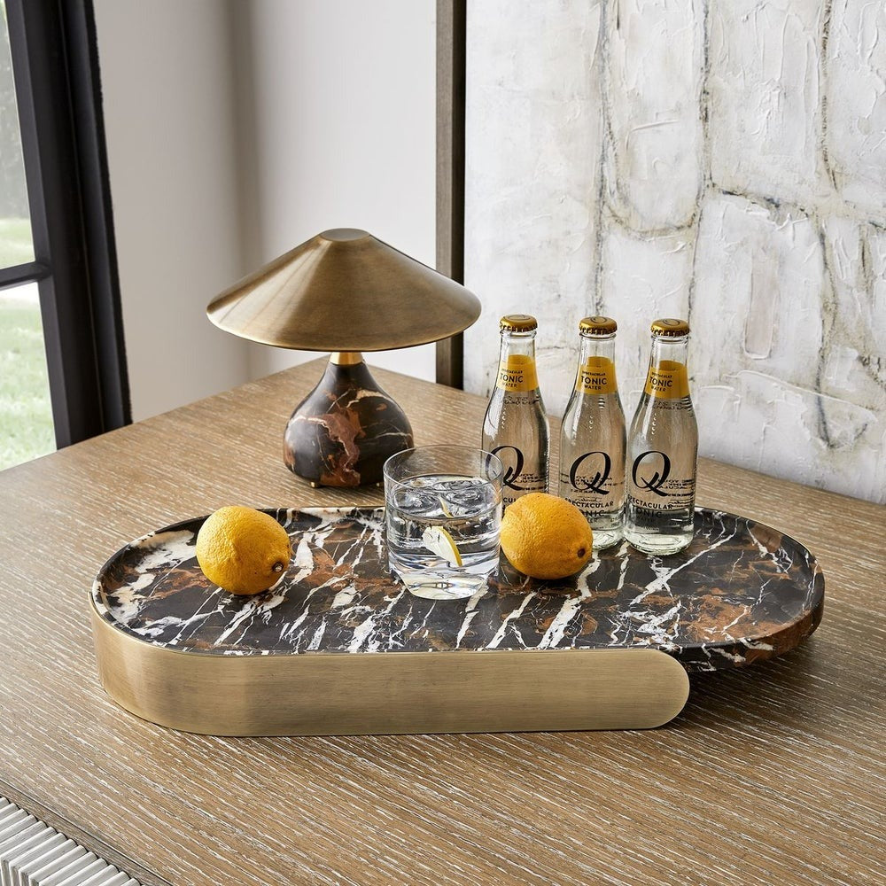 Kiss Rechargeable Mini Lamp in Michelangelo Marble by Uttermost