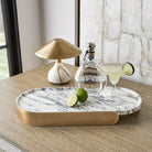 Kiss Rechargeable Mini Lamp in Arabescato Marble by Uttermost