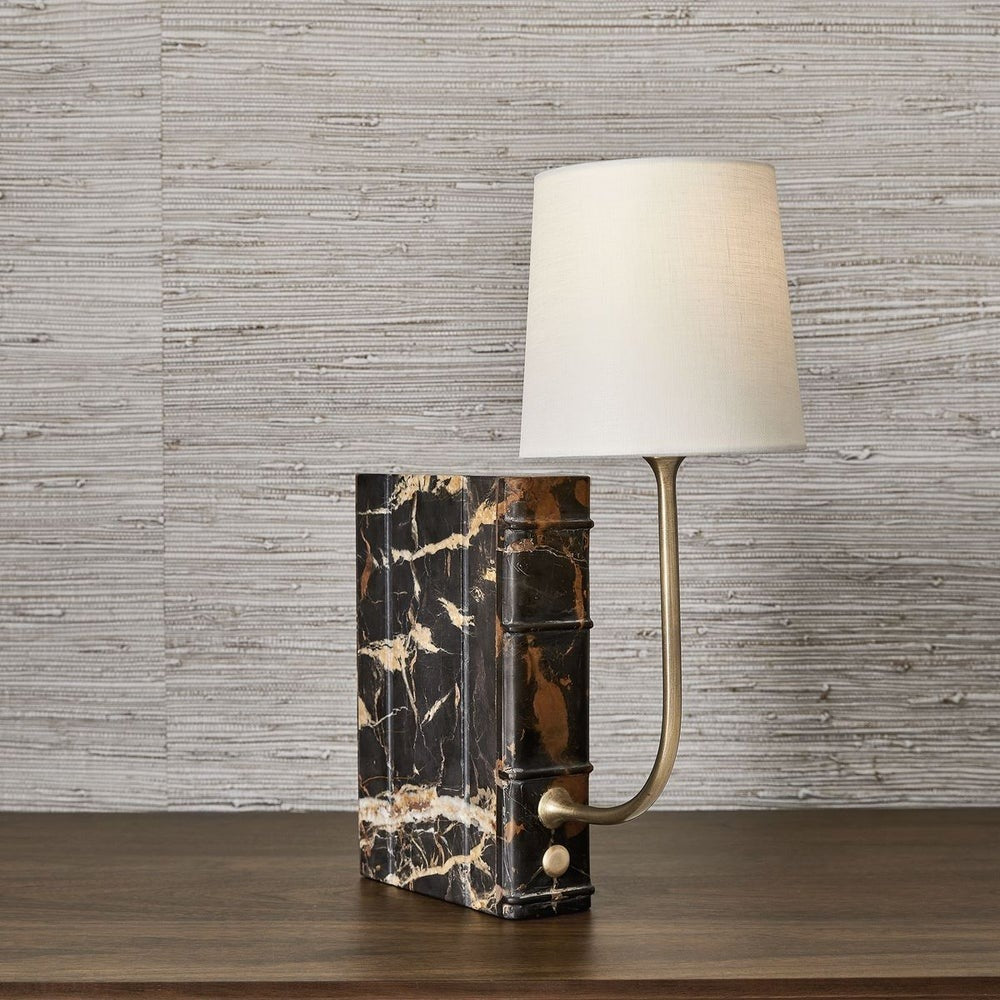 Book Mini Lamp in Michelangelo Marble by Uttermost