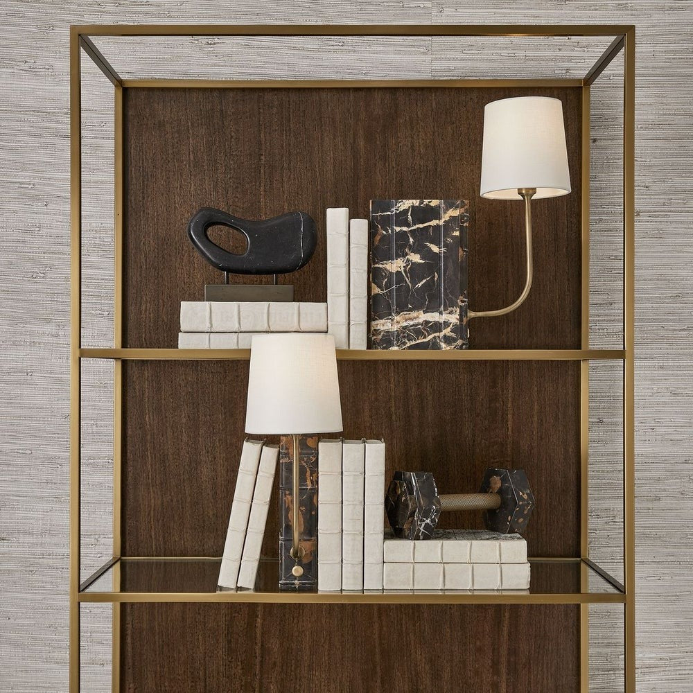 Book Mini Lamp in Michelangelo Marble by Uttermost