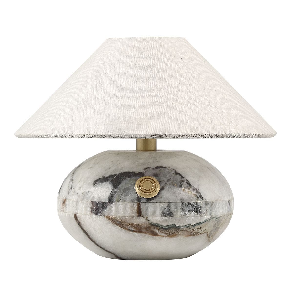Curling Stone Rechargeable Mini Lamp by Uttermost