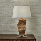 Slice Table Lamp - Latte Onyx by Uttermost
