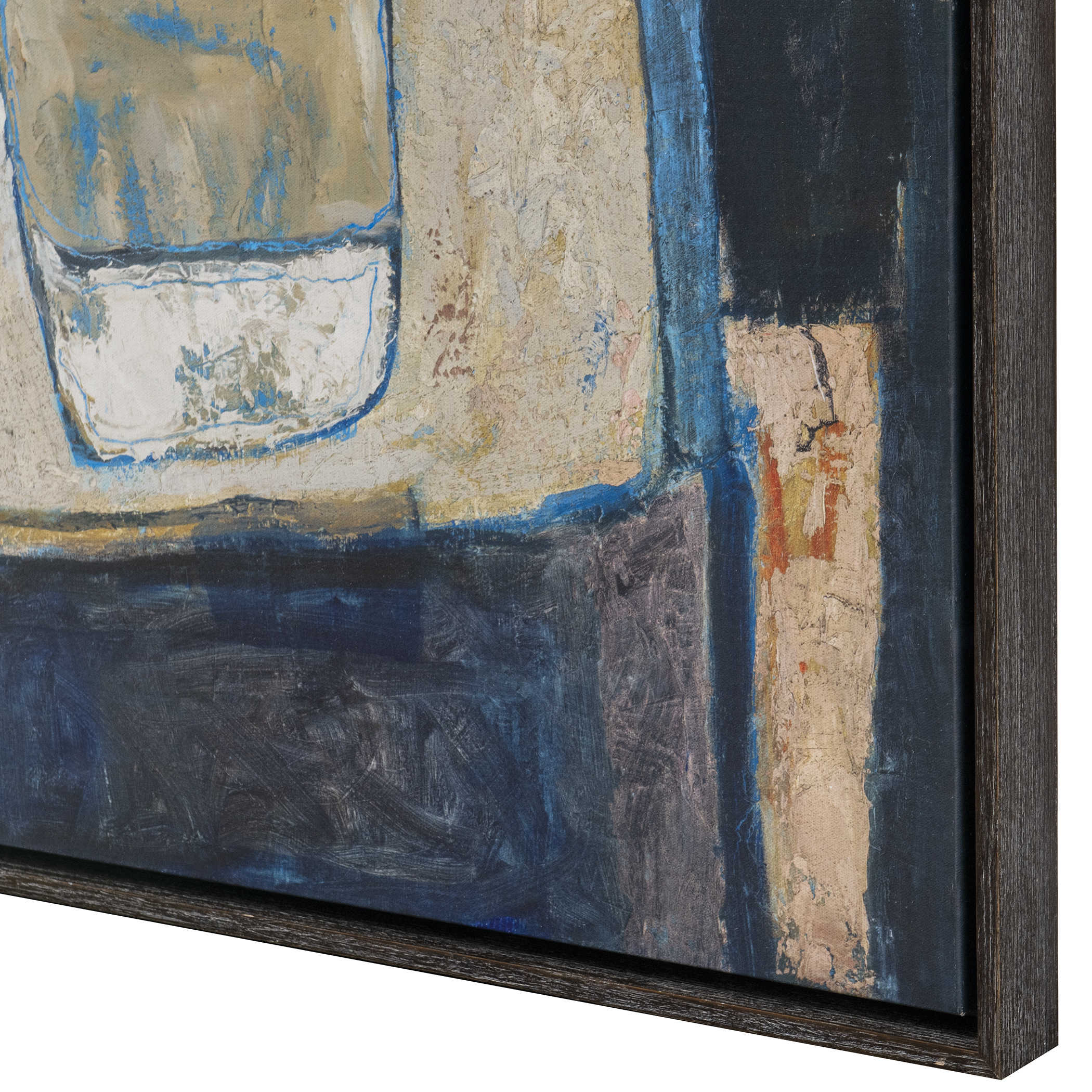 Blue Tableau Framed Canvas by Uttermost