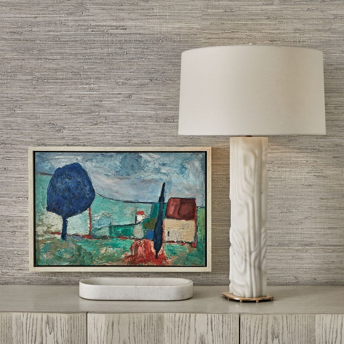 Lorraine Framed Canvas by Uttermost