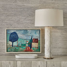 Big Pill Bowl/Tray - White Marble by Uttermost