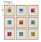 Petite Bijoux Framed Canvases - Brilliant - Set of 9 by Uttermost