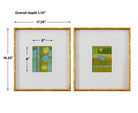 Petite Bijoux Framed Canvases - Lime - Set of 2 by Uttermost