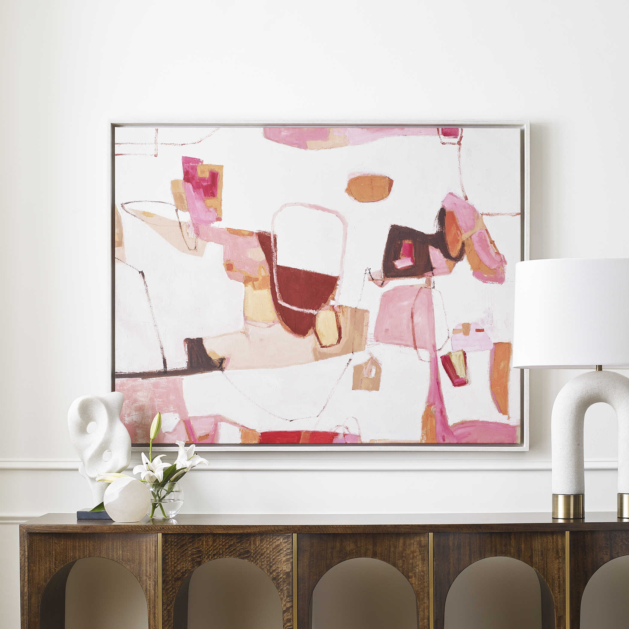 She Came For The View Framed Canvas by Uttermost