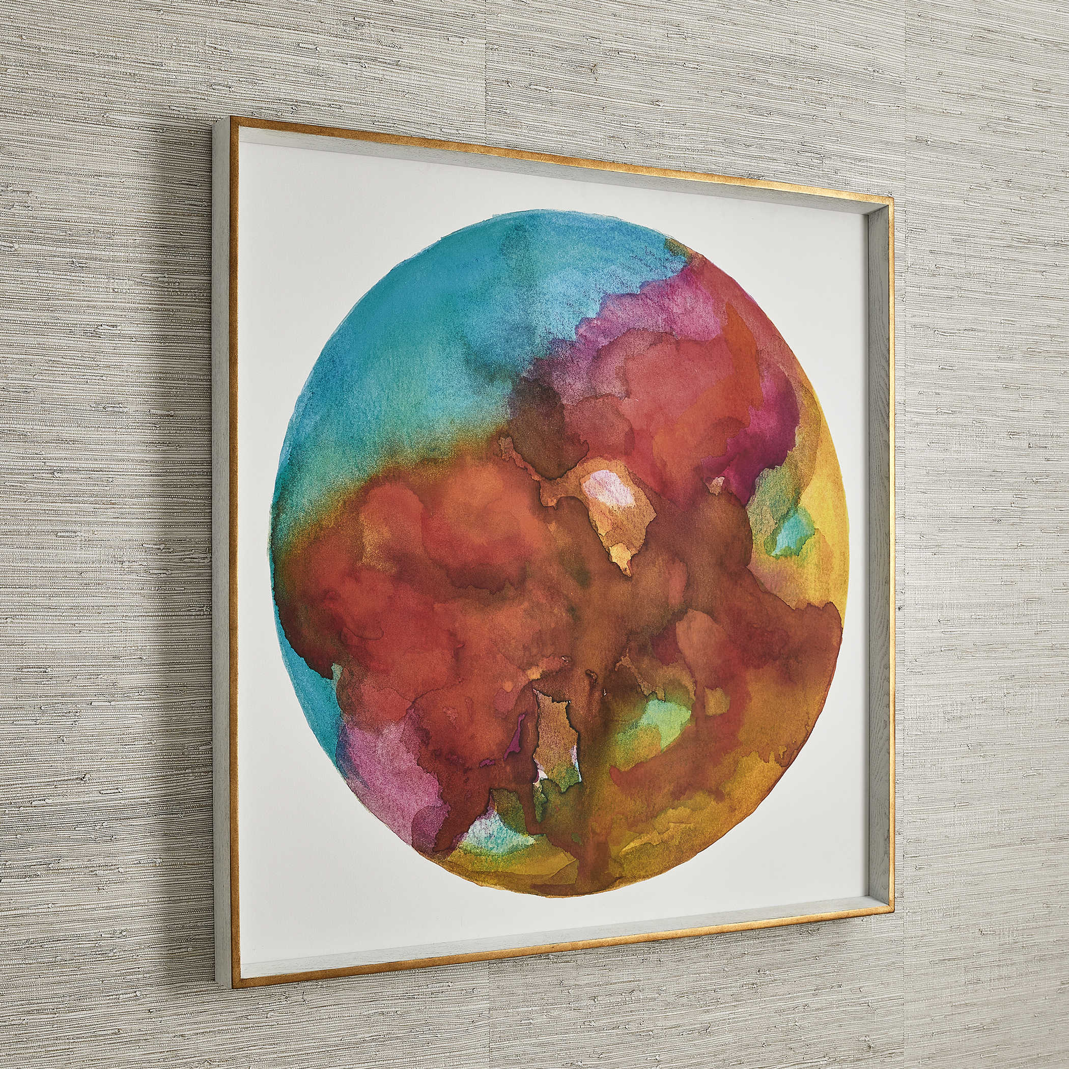 Outer World Garnet Framed Canvas by Uttermost