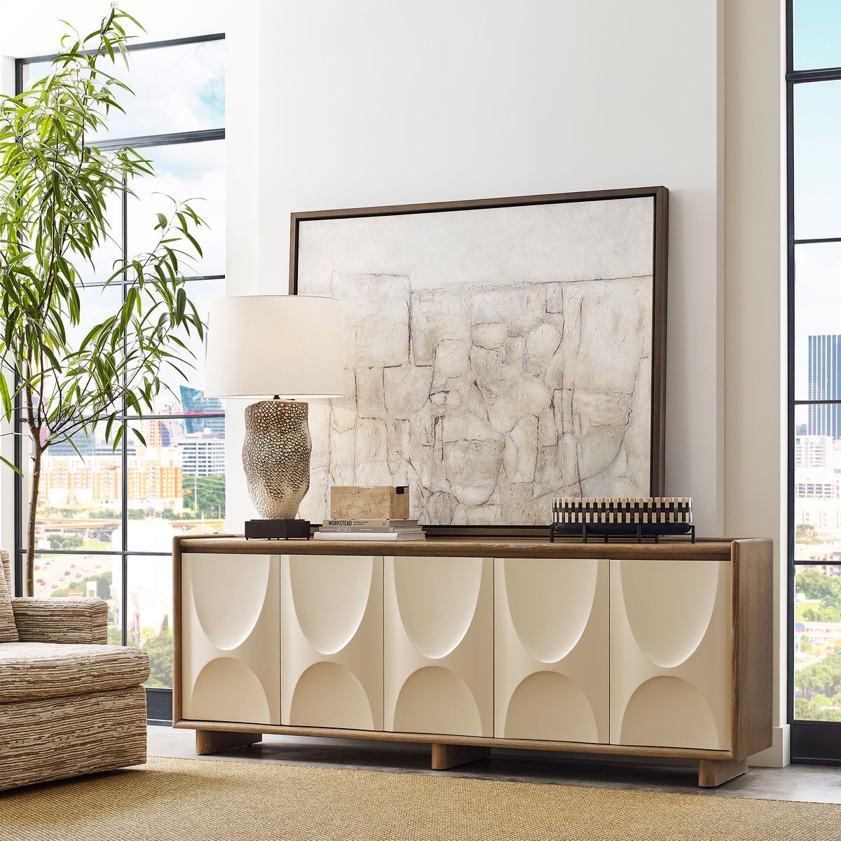 City Line Framed Canvas by Uttermost