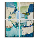 Cool Outlook Framed Canvases Set of 4 by Uttermost