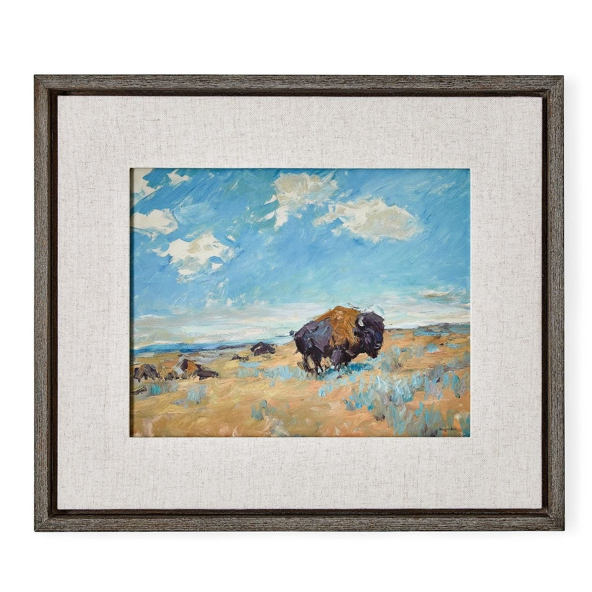 Buffalo Framed Canvas by Uttermost