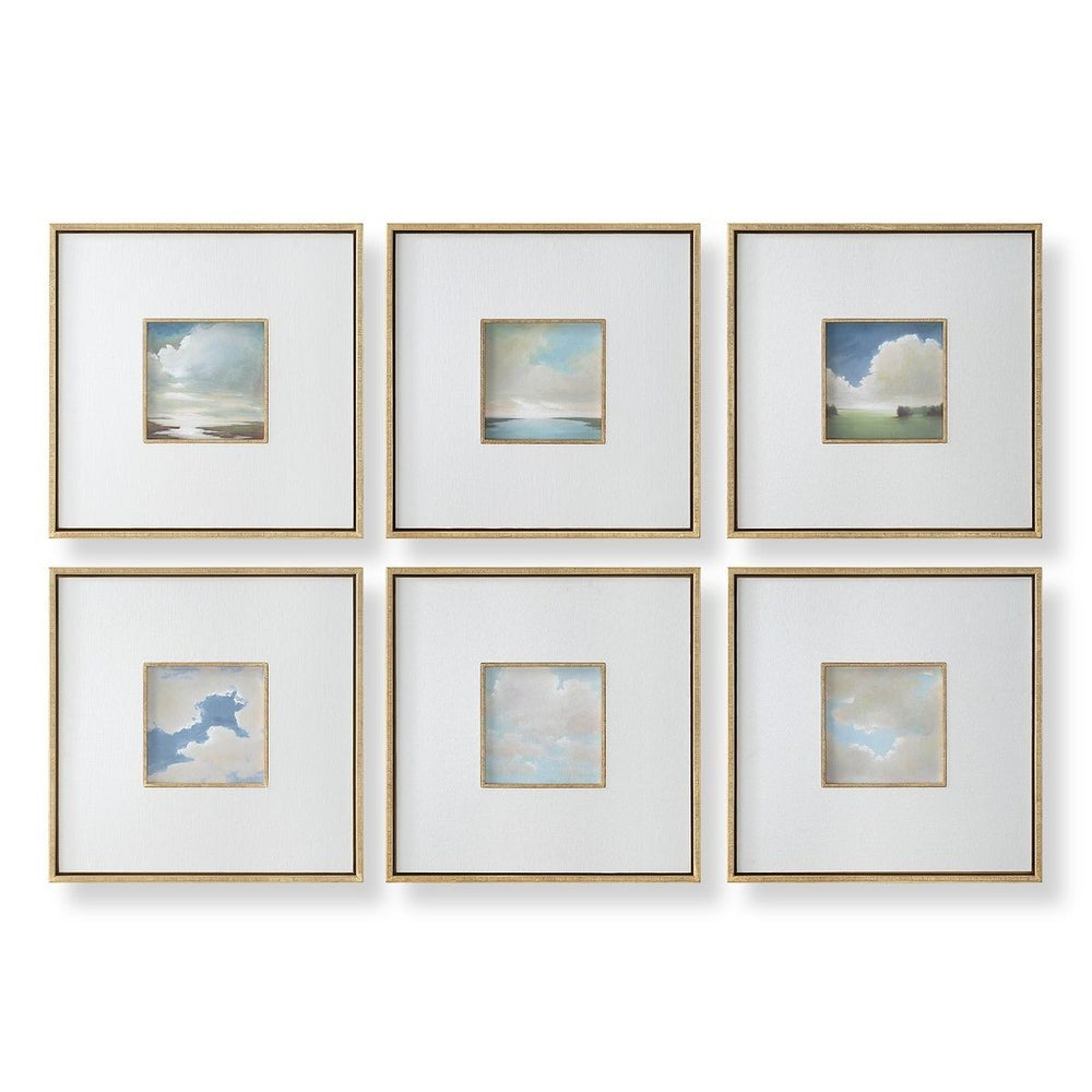 Cumulation Framed Canvases Set of 6 by Uttermost